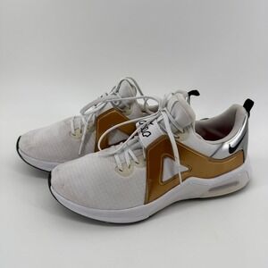 Nike Air Max AP Women's Shoes White Gold Silver DD9285-107 Size 9